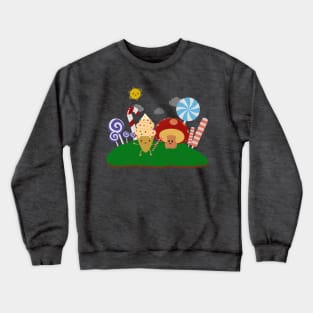 Cute and kawaii candy art Crewneck Sweatshirt